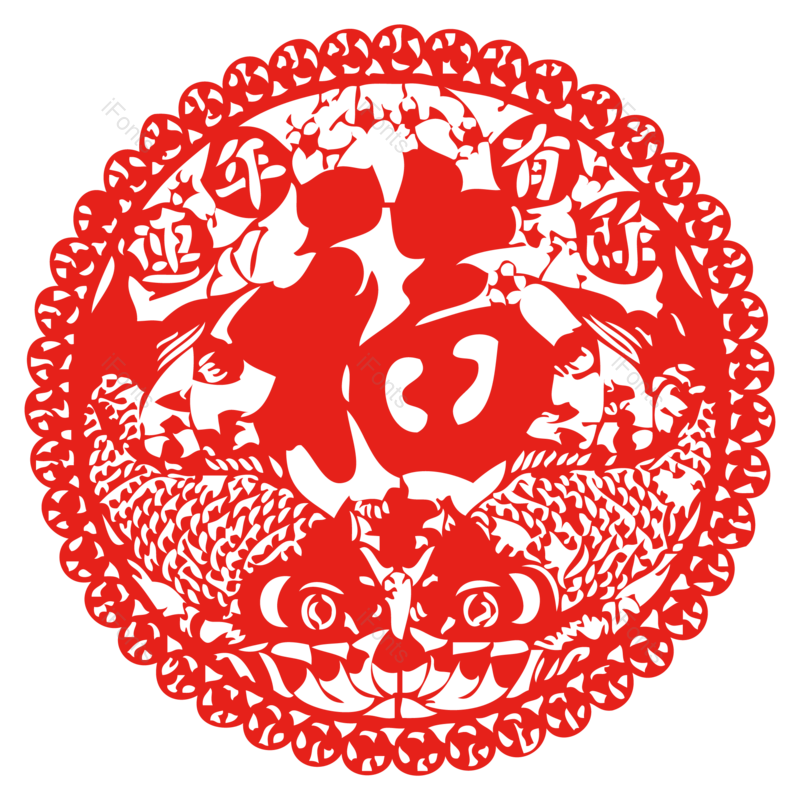 中国风图片,花纹元素,图案PNG,窗花免抠素材